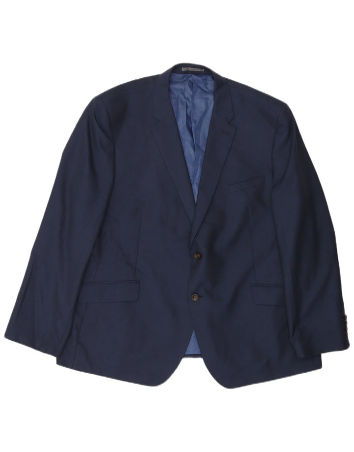 MARKS & SPENCER muška jakna sa 2 gumba UK 50 3XL tamnoplavi poliester