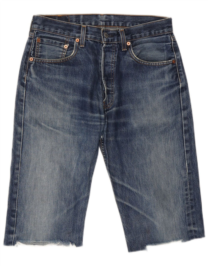 LEVI'S muške 501 traper bermude W32 srednje plavi pamuk