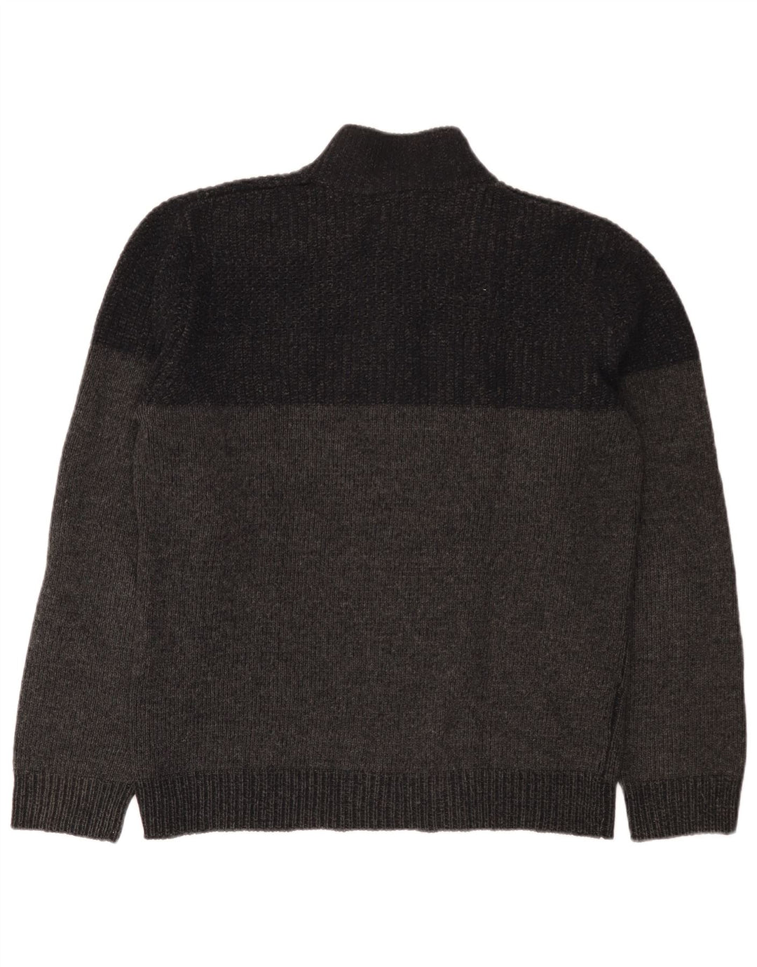 Massimo Dutti muški džemper s dugmadima i ovratnikom XL sivi s pjegama