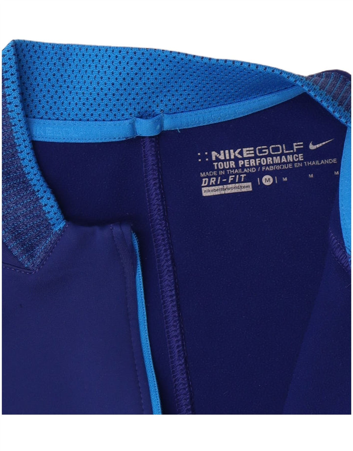 NIKE Muška pulover trenirka Dri Fit s patentnim izrezom, srednje plava