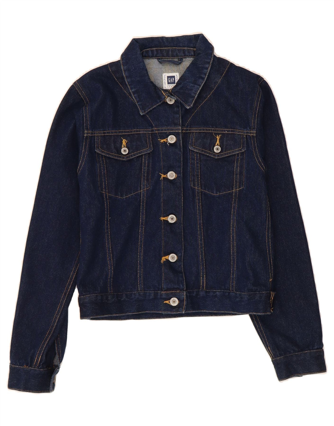 GAP Girls Denim Jacket 11-12 Years XL  Navy Blue Cotton Vintage Gap and Second-Hand Gap from Messina Hembry 