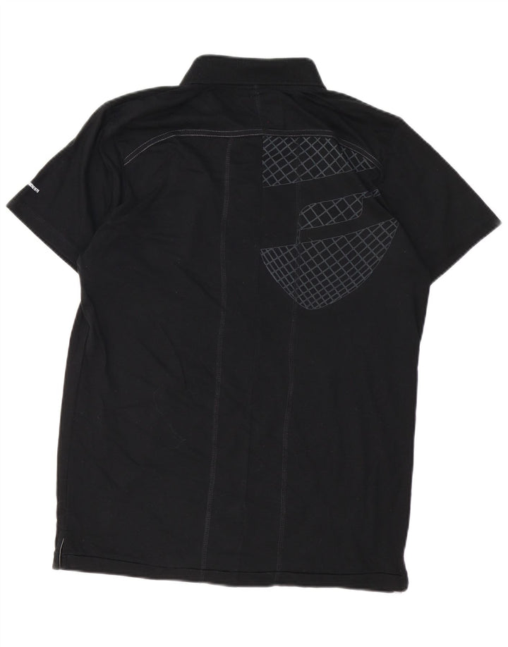 JACK & JONES muška polo majica velika crna geometrijska