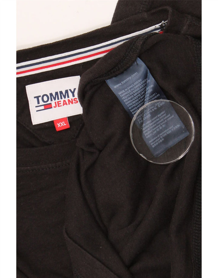 TOMMY HILFIGER Muška majica dugih rukava 2XL crni pamuk
