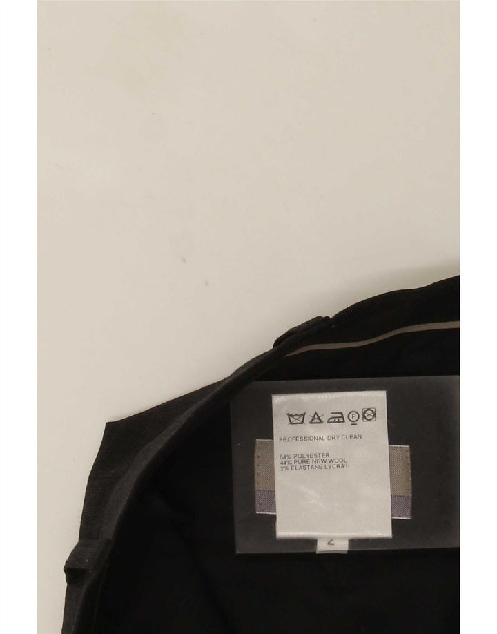 Marks & Spencer muške hlače s štipaljkama po mjeri W36 L31 sivi poliester