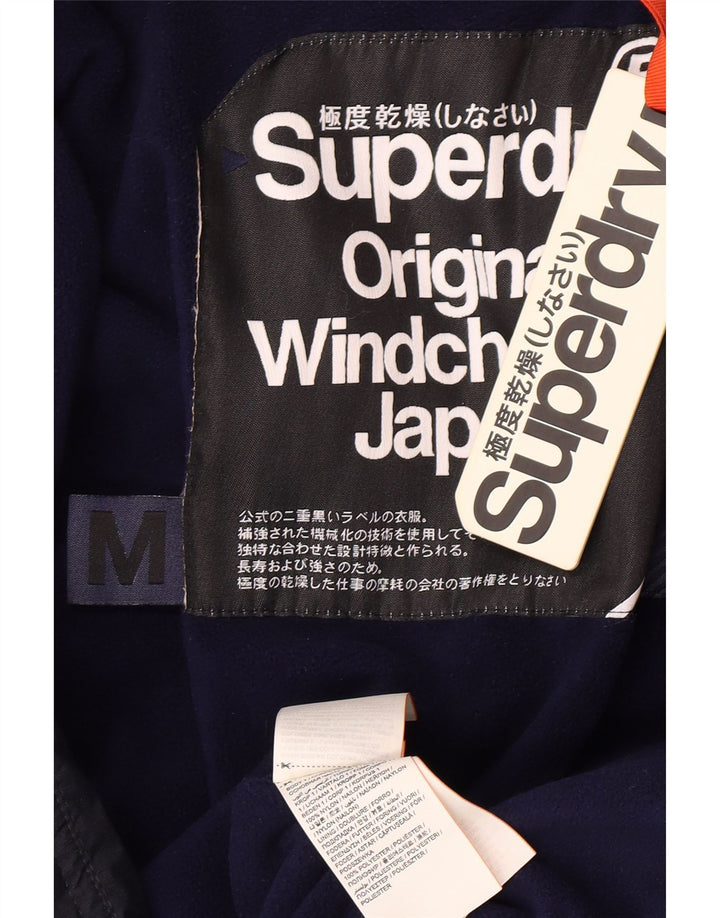 Superdry muška podstavljena jakna UK 38 srednje tamnoplavi najlon
