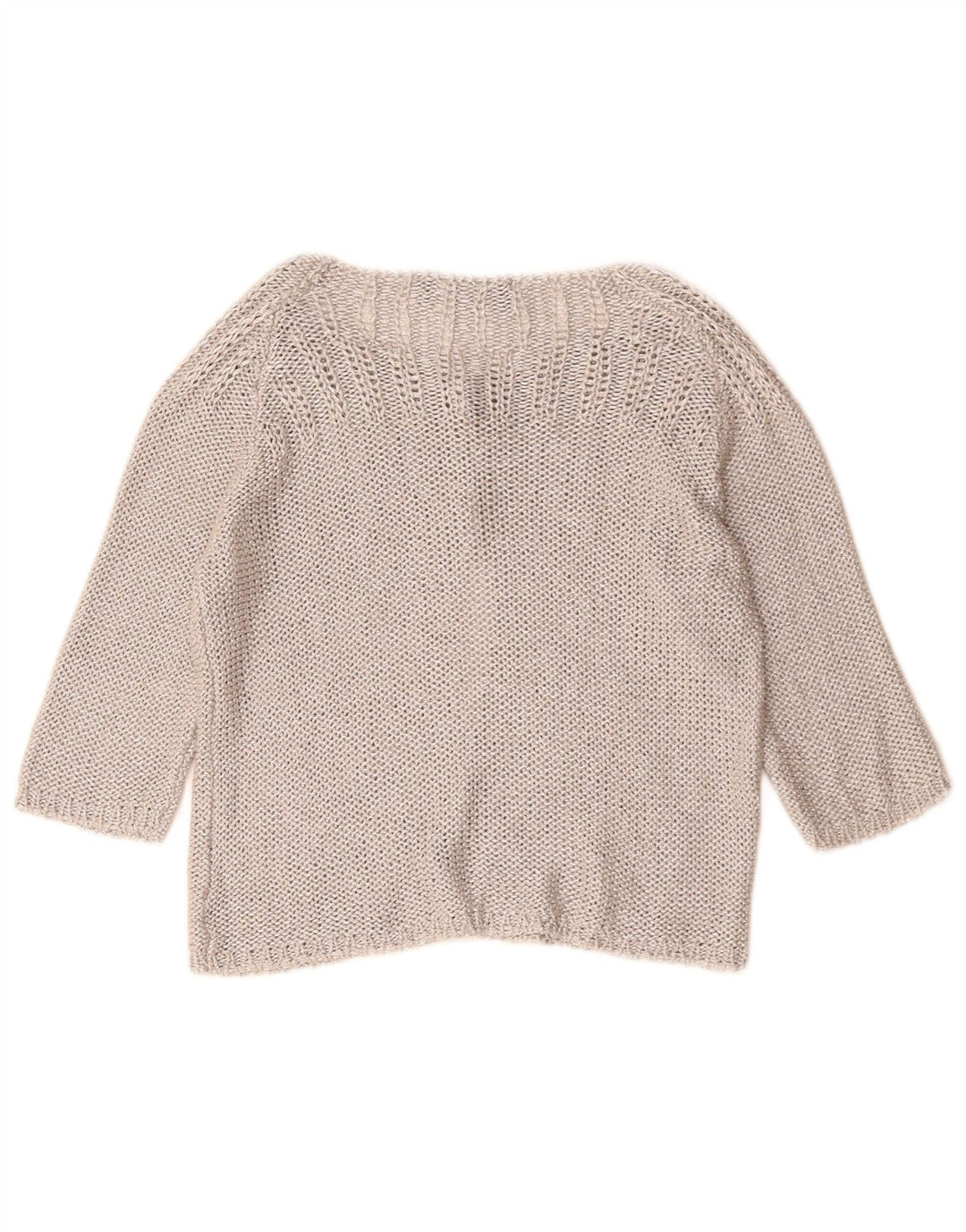 ZARA ženski kardigan džemper 3/4 rukava UK 12 srednje sivi