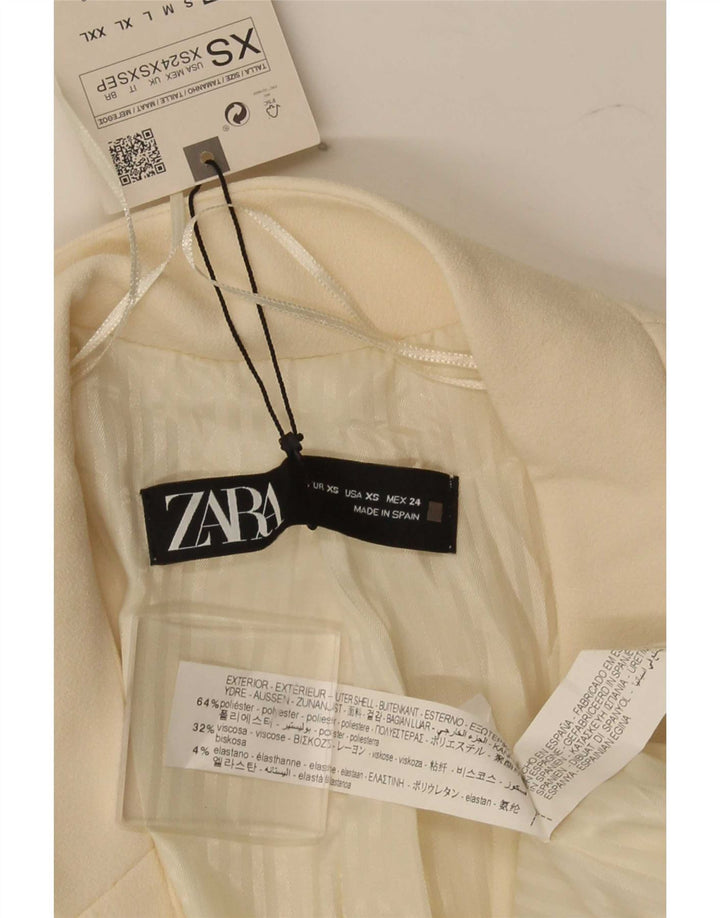 Zara ženski kaput UK 6 XS bijeli poliester