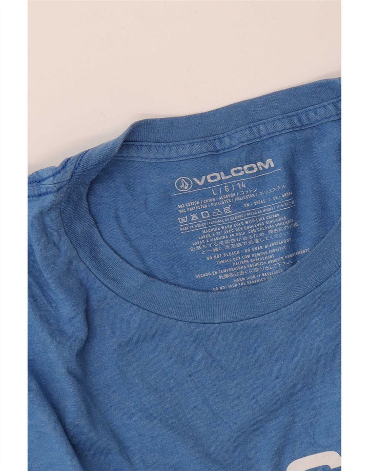 Volcom muška majica s grafičkim motivima, veliki plavi pamuk