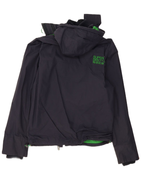 SUPERDRY ženska jakna s kapuljačom UK 16 velika tamnoplava poliester
