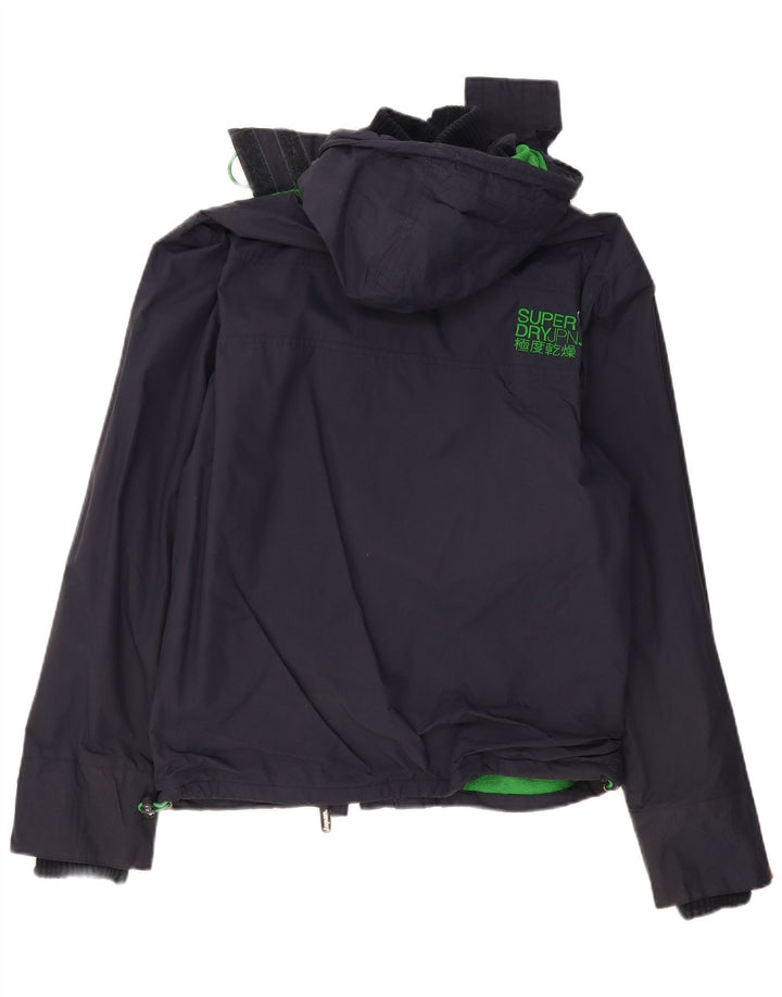 SUPERDRY ženska jakna s kapuljačom UK 16 velika tamnoplava poliester