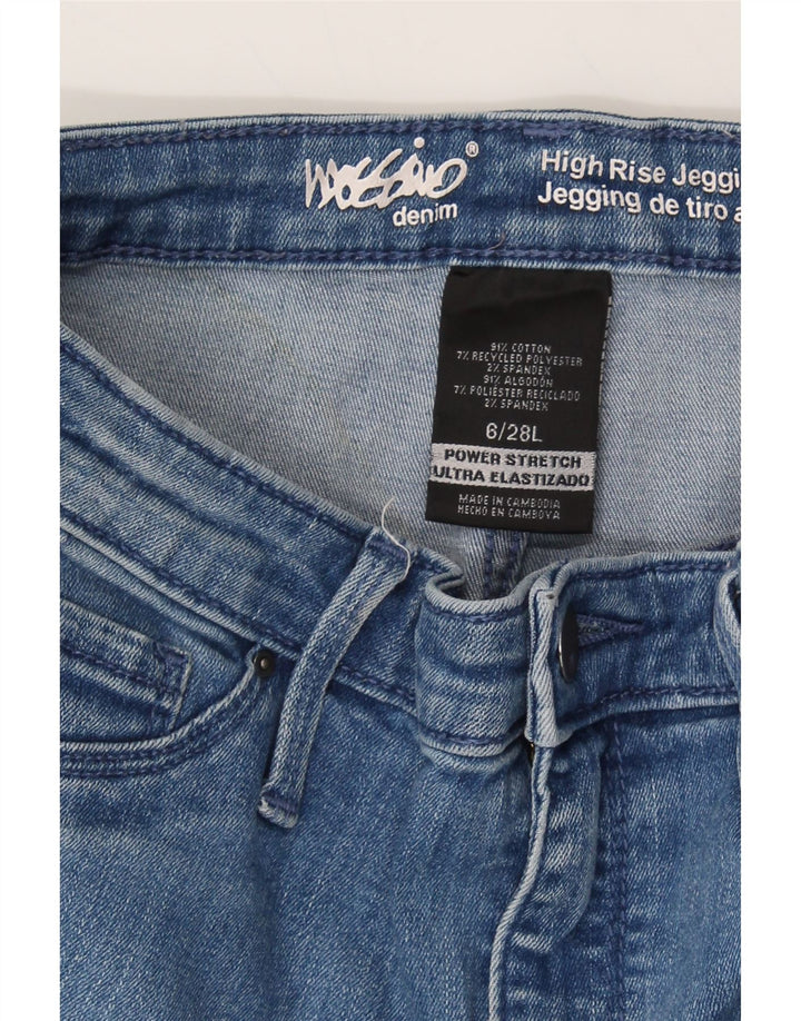 MOSSIMO Womens High Rise Jegging Jeans US 6 Medium W28 L29 Blue Cotton Vintage Mossimo and Second-Hand Mossimo from Messina Hembry 