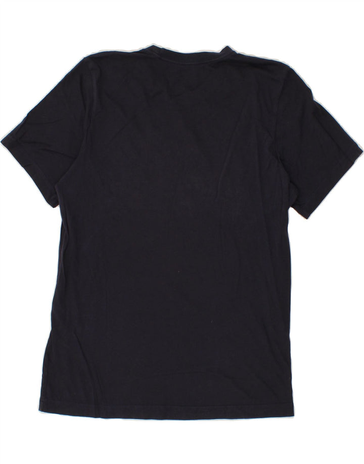 ADIDAS Mens Graphic T-Shirt Top Medium Navy Blue Cotton Vintage Adidas and Second-Hand Adidas from Messina Hembry 
