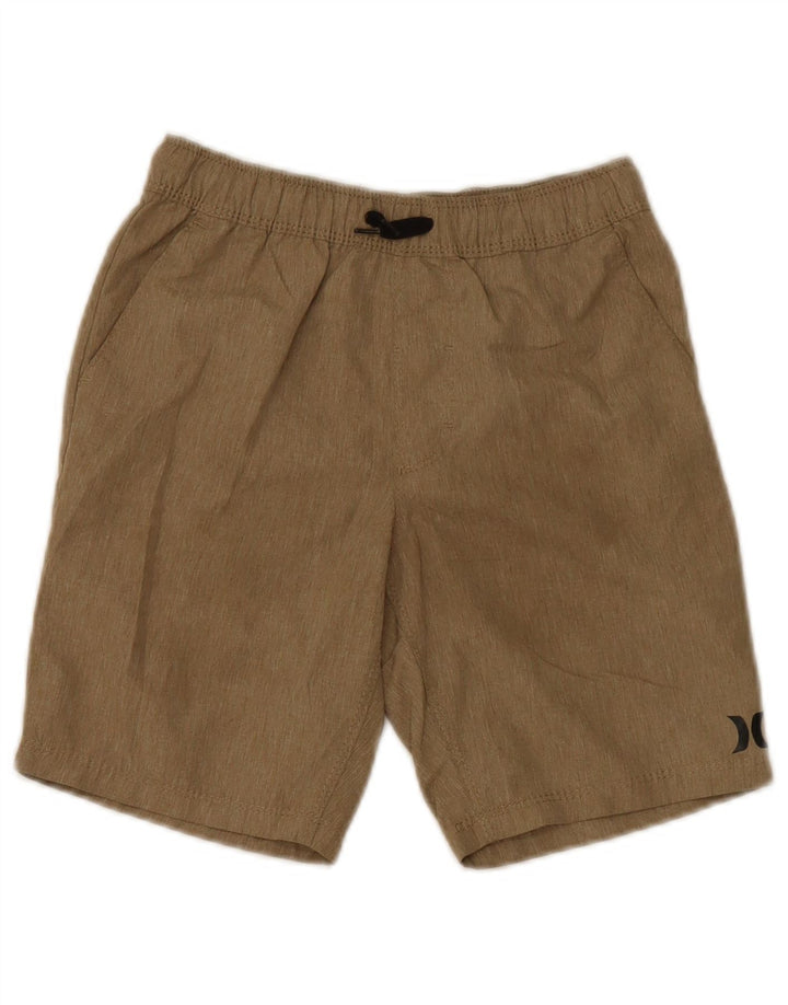 Hurley Boys Sport Shorts 8-9 Years Small Brown Polyester