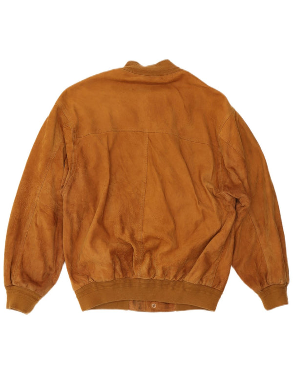 VINTAGE muška bomber jakna od antilopa UK 38 srednje bež koža