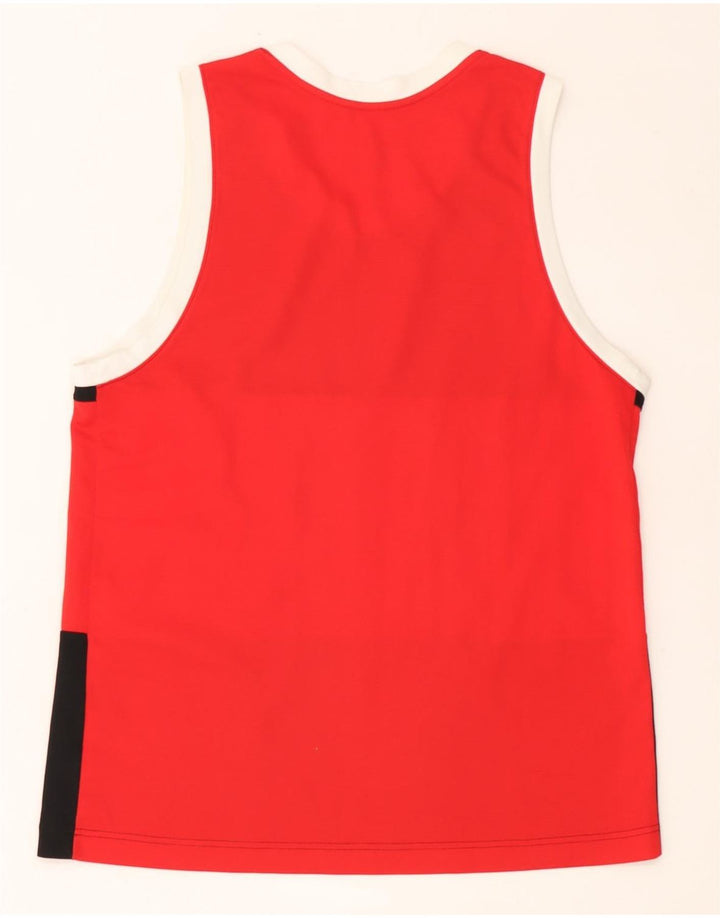 Nike Dri Fit Graphic Vest Top Large Black Colourblock