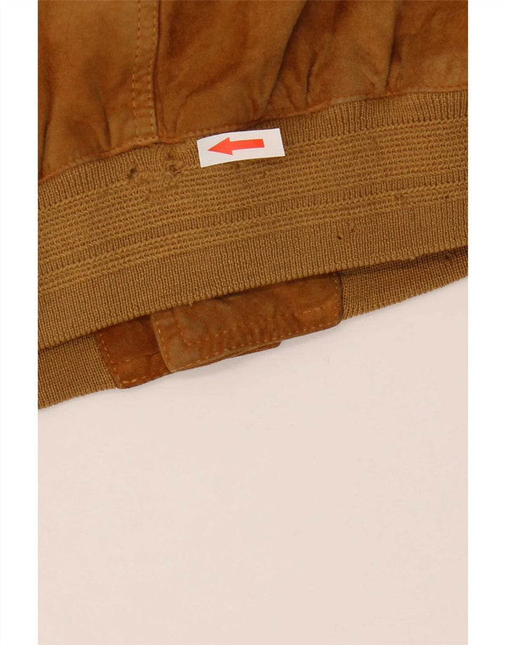 Vintage muška bomber jakna od brušene kože UK 40 velika bež