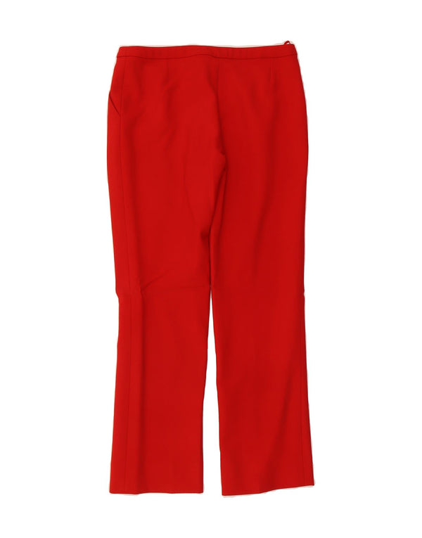 GIANNI VERSACE Womens Chino Trousers IT 42 Medium W28 L28 Red Designer