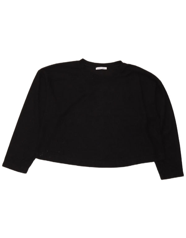 Zara ženska majica dugih rukava Trafaluc Crop UK 10 Mala crna