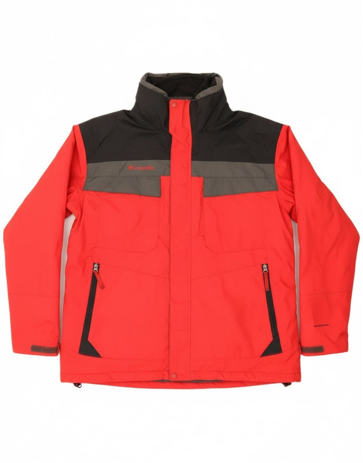 Columbia muška jakna vjetrovka Interchange UK 42 XL Red Colourblock