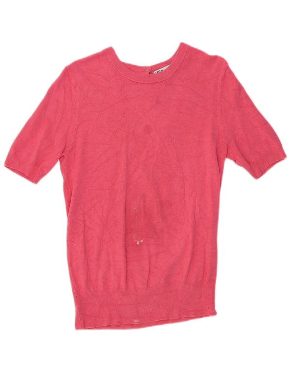 Zara ženska majica kratkih rukava UK 16 Large Pink