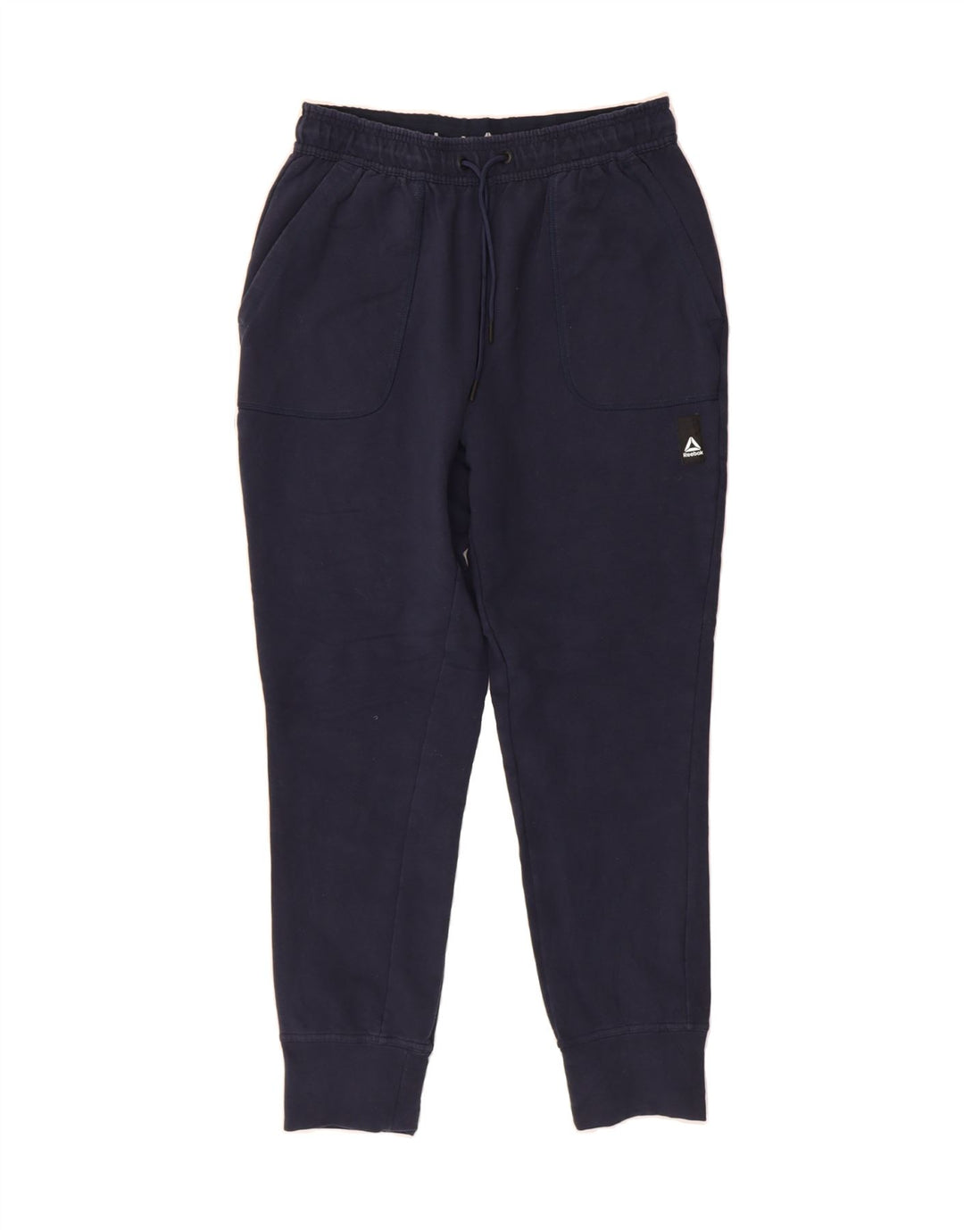 REEBOK Mens Tracksuit Trousers Joggers Medium  Navy Blue Cotton Vintage Reebok and Second-Hand Reebok from Messina Hembry 