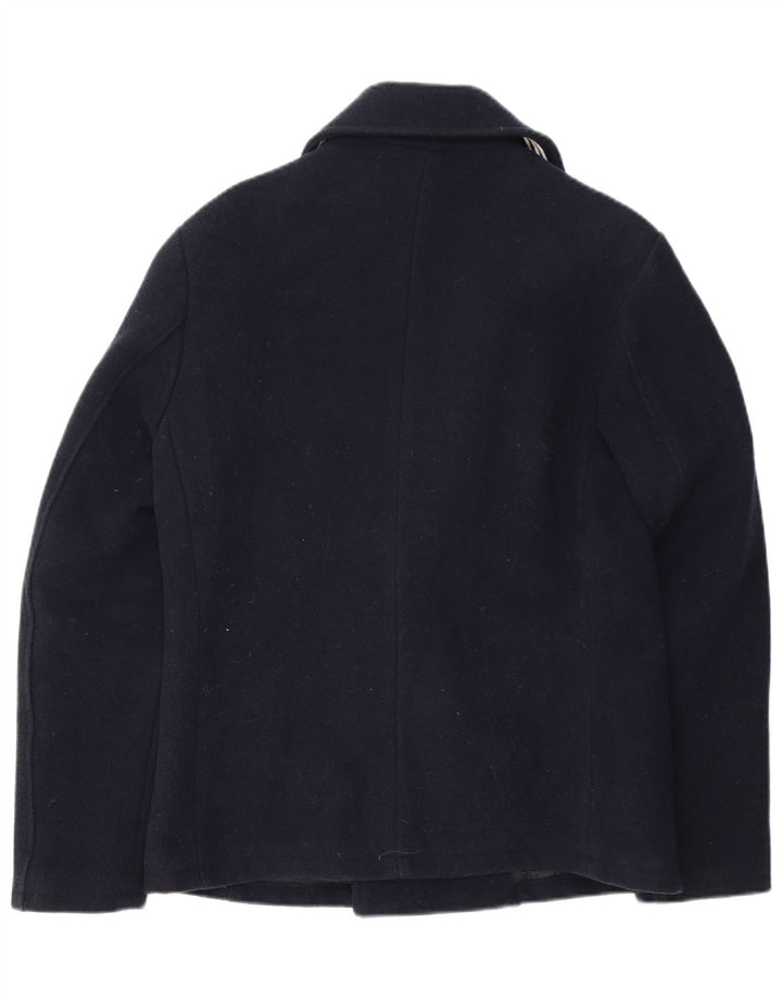 GAUDI Muški graškasti kaput UK 40 Veliki tamnoplavi vuneni