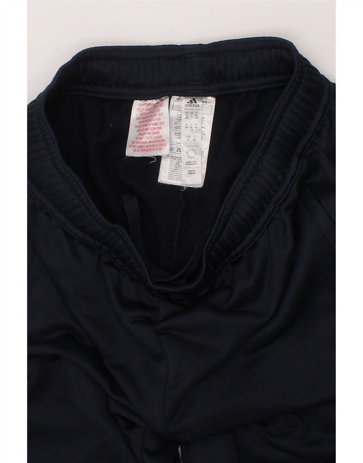 ADIDAS Boys Tracksuit Trousers 13-14 Years  Navy Blue Polyester Vintage Adidas and Second-Hand Adidas from Messina Hembry 