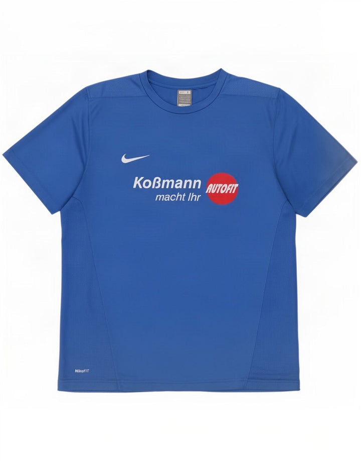 Nike muška majica s grafičkim motivima UK 42/44 veliki plavi poliester