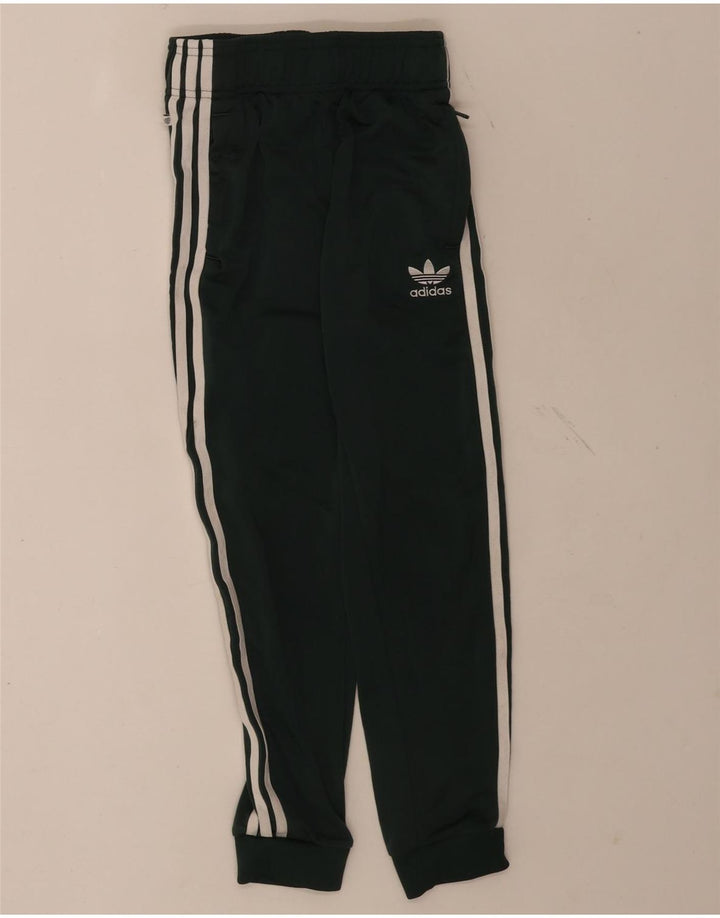 Adidas trenirka za dječake, hlače za trčanje, 9-10 godina, zeleni poliester