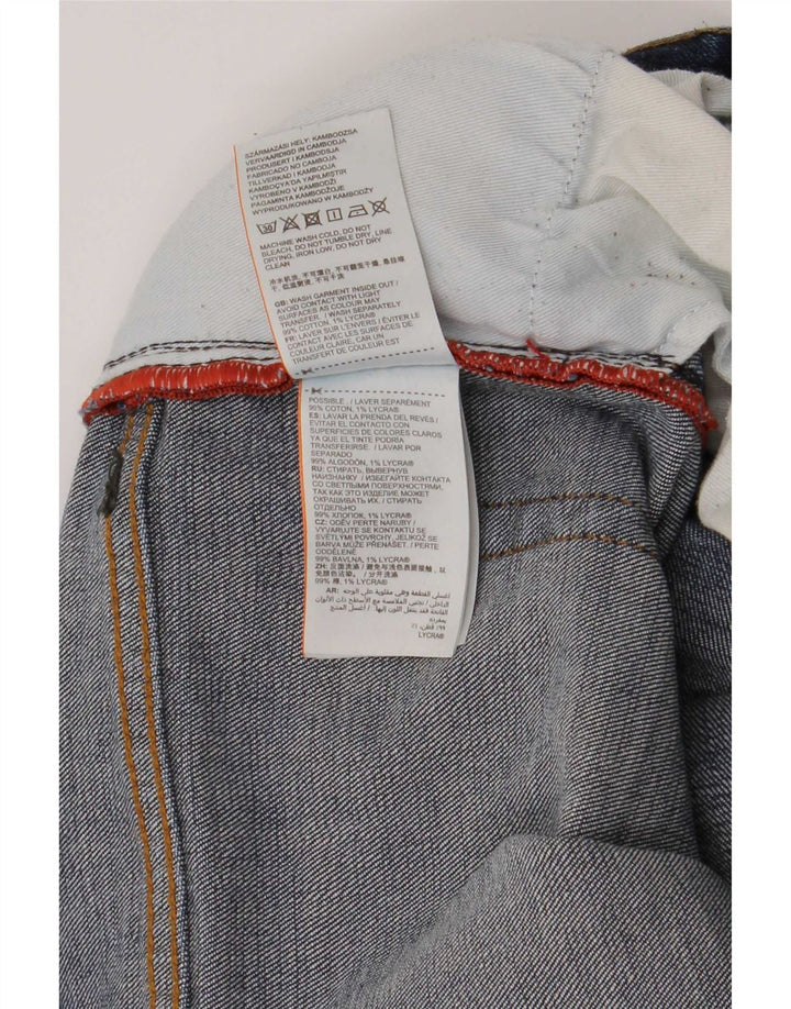 Superdry muške ravne traperice W34 L30 plavi pamuk