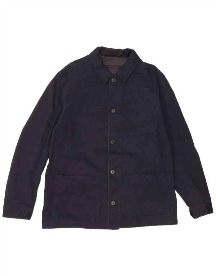 Massimo Dutti muška pomoćna jakna UK 40 Large tamnoplavi pamuk