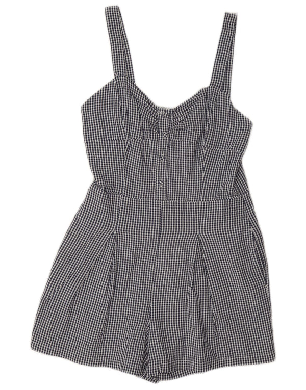 Jack Wills Regular ženski kombinezon bez rukava UK 10 mali plavi karirani pamuk