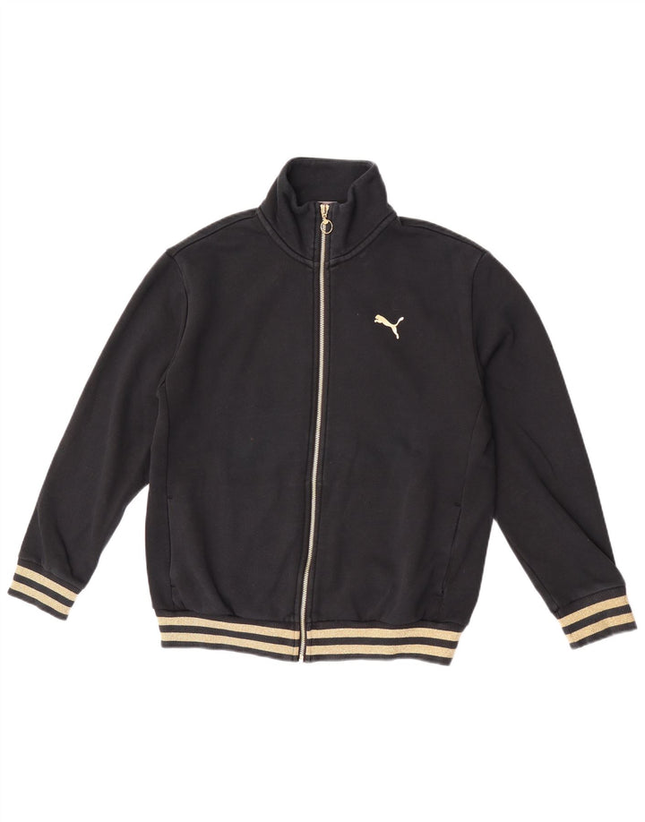 Puma ženska gornja jakna trenirke UK 14 Srednje crni pamuk