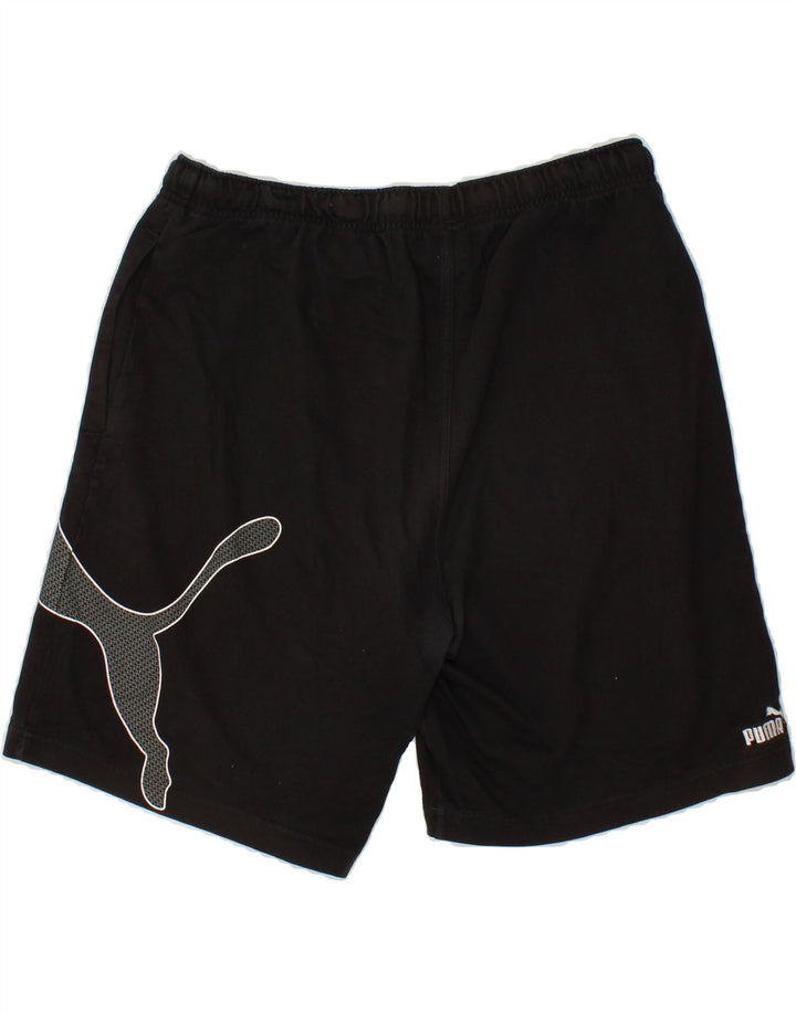 PUMA Mens Graphic Sport Shorts Large  Black Vintage Puma and Second-Hand Puma from Messina Hembry 