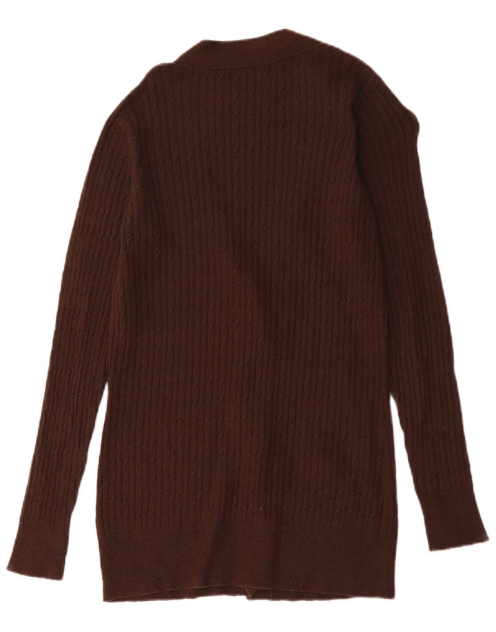 Zara ženski kardigan pulover UK 16 Large Brown