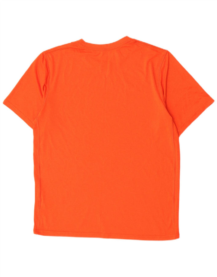 Nike Dri Fit T-Shirt Top Medium Orange Poliester