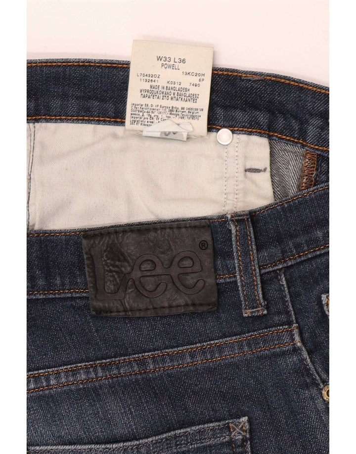 Lee Mens Powell Straight Jeans W33 L30 Plavi pamuk