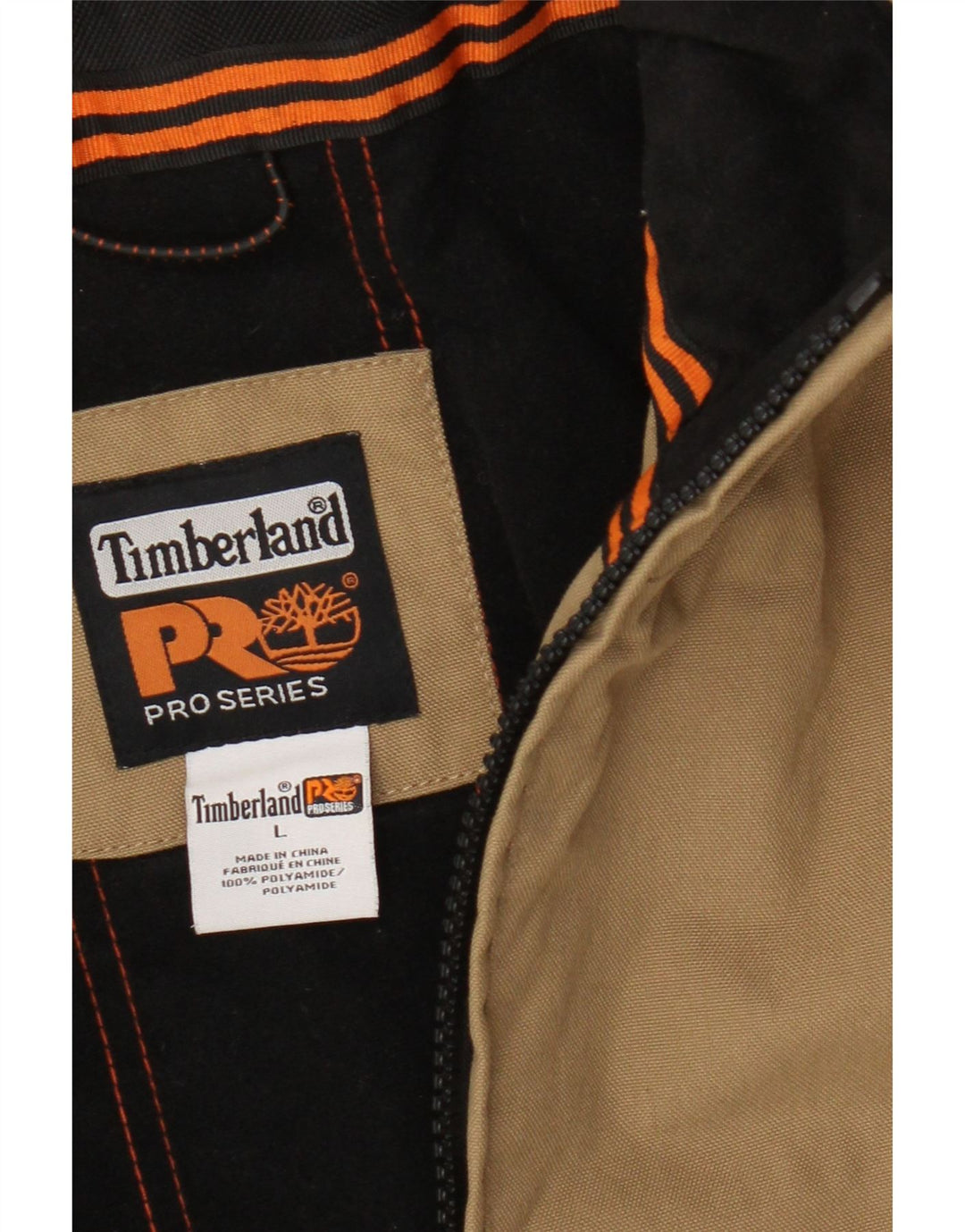 Timberland muška bomber jakna UK 40 Large Beige Colourblock Poliamid