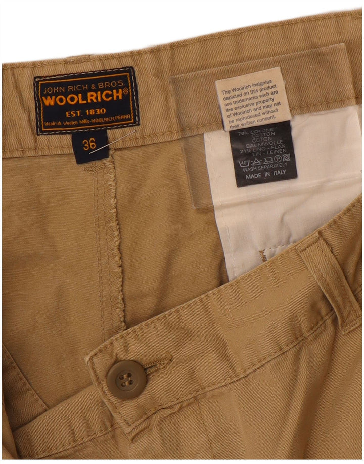 WOOLRICH Muške ravne chino hlače W36 L28 bež pamuk