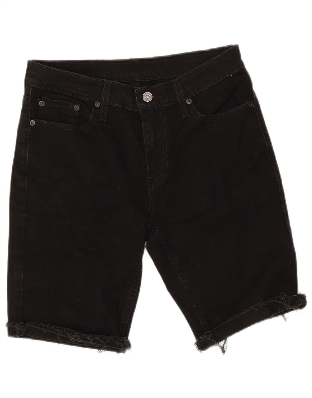 LEVI'S Ženske 511 traper kratke hlače W30 Srednje crni pamuk