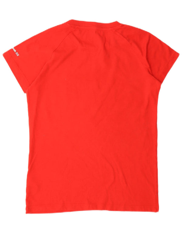 Reebok ženska majica kratkih rukava s grafičkim motivima UK 18 XL, crveni pamuk