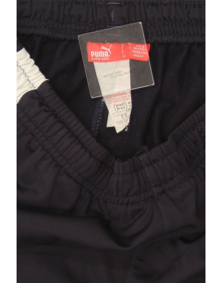 PUMA Hlače za trenirku za dječake 15-16 godina tamnoplave poliesterske boje