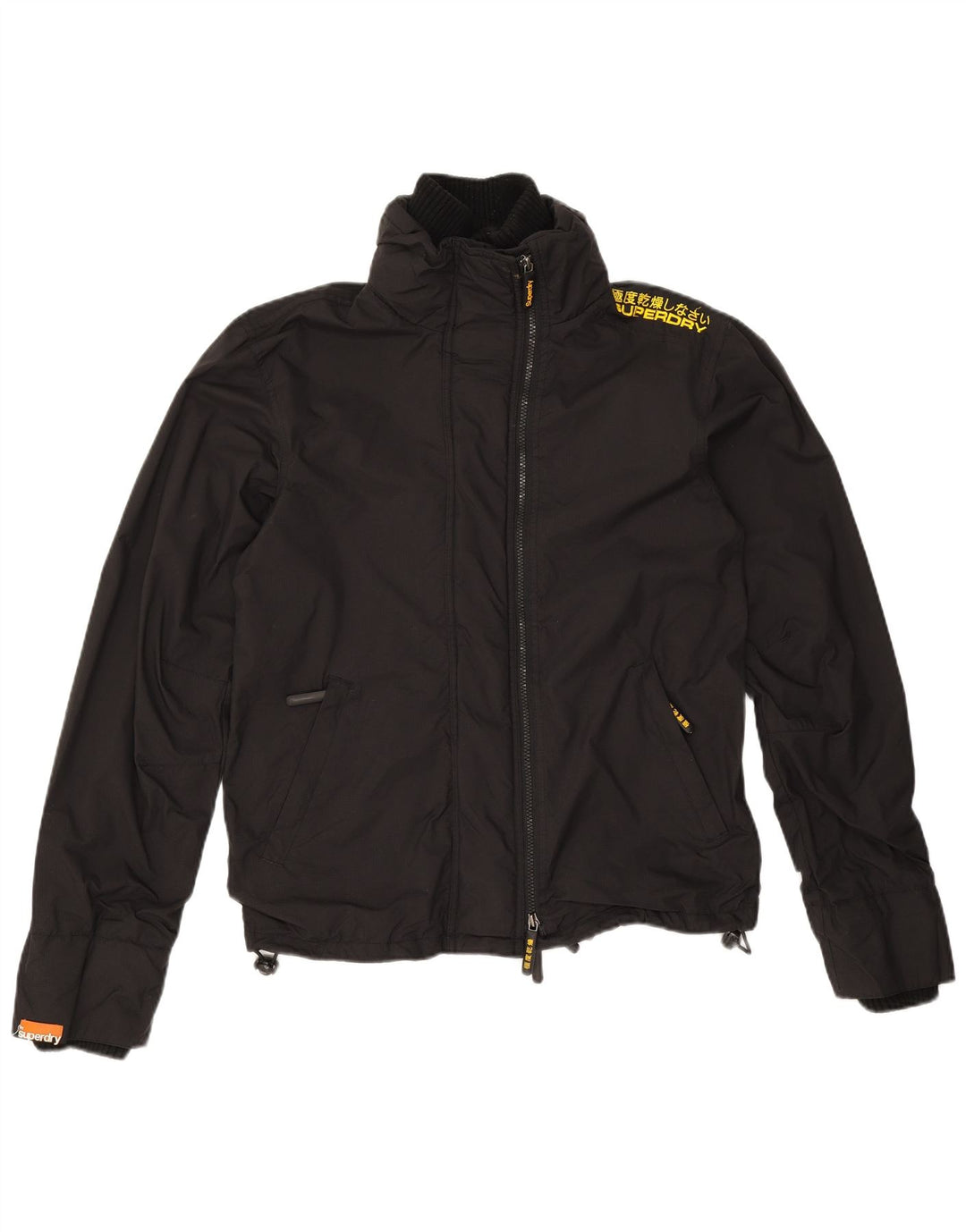 Superdry ženska jakna vjetrovka UK 14 Srednji crni najlon