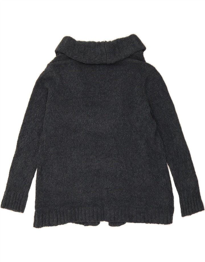 EDDIE BAUER Womens Open Cardigan Sweater UK 16 Large Grey Polyester Vintage Eddie Bauer and Second-Hand Eddie Bauer from Messina Hembry 