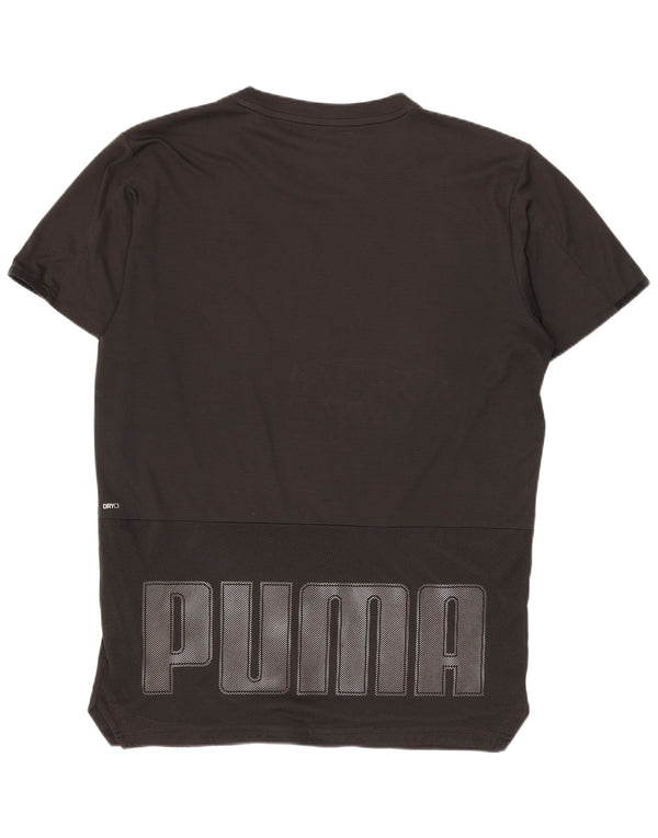 Puma muška majica s grafičkim motivima Mala crna poliesterska sportska majica
