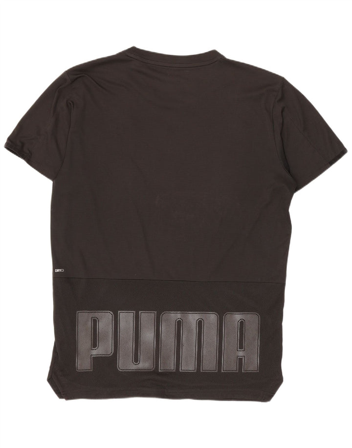 Puma muška majica s grafičkim motivima Mala crna poliesterska sportska majica