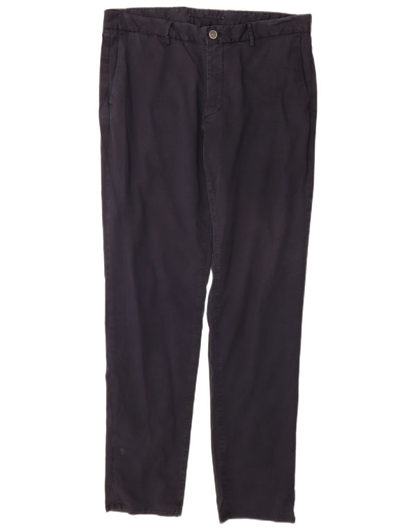 MASSIMO DUTTI Muške uske chino hlače EU 44 Large W34 L32 tamnoplave