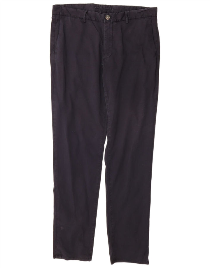 MASSIMO DUTTI Muške uske chino hlače EU 44 Large W34 L32 tamnoplave