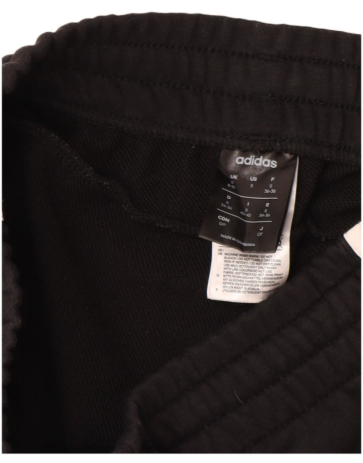 ADIDAS Ženska trenirka Hlače Joggers UK 8/10 Mali crni pamuk