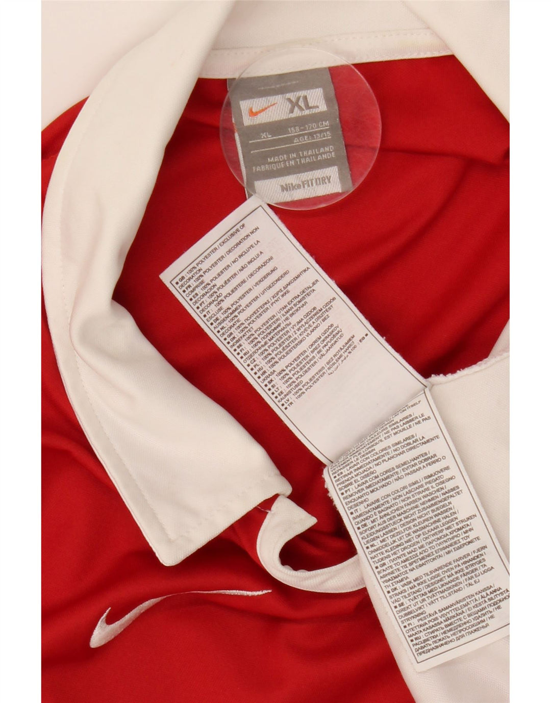 NIKE polo majica za dječake 13-14 godina XL poliester crvene boje